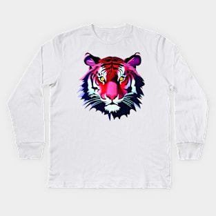 Tigre Couleurs 01 Kids Long Sleeve T-Shirt